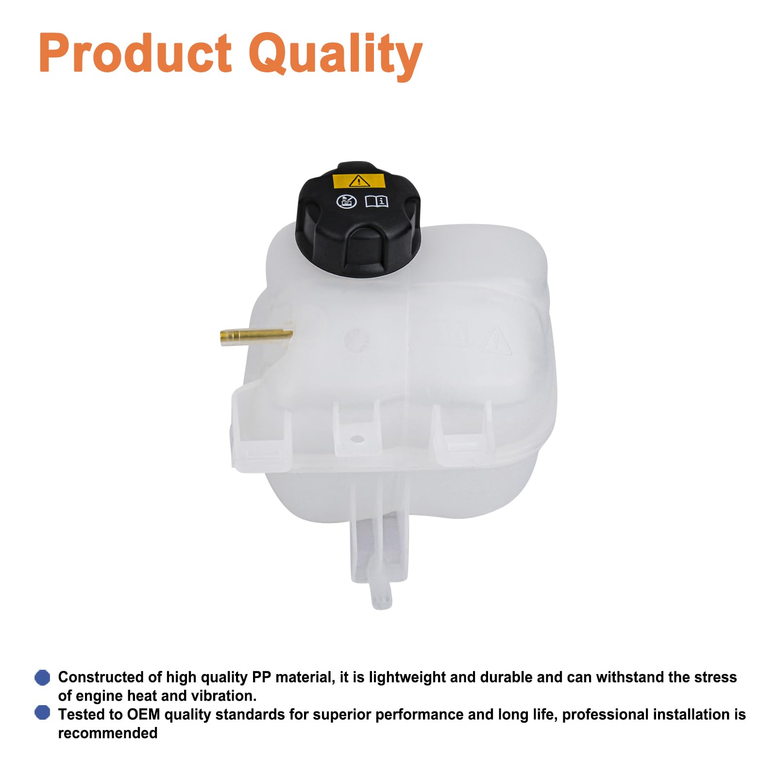 Engine Coolant Reservoir Radiator Expansion Tank(with Cap