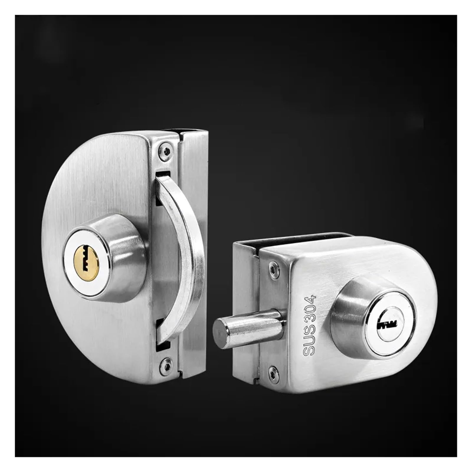 Cerradura para Puerta de Cristal Pestillo de puerta corrediza vidrio