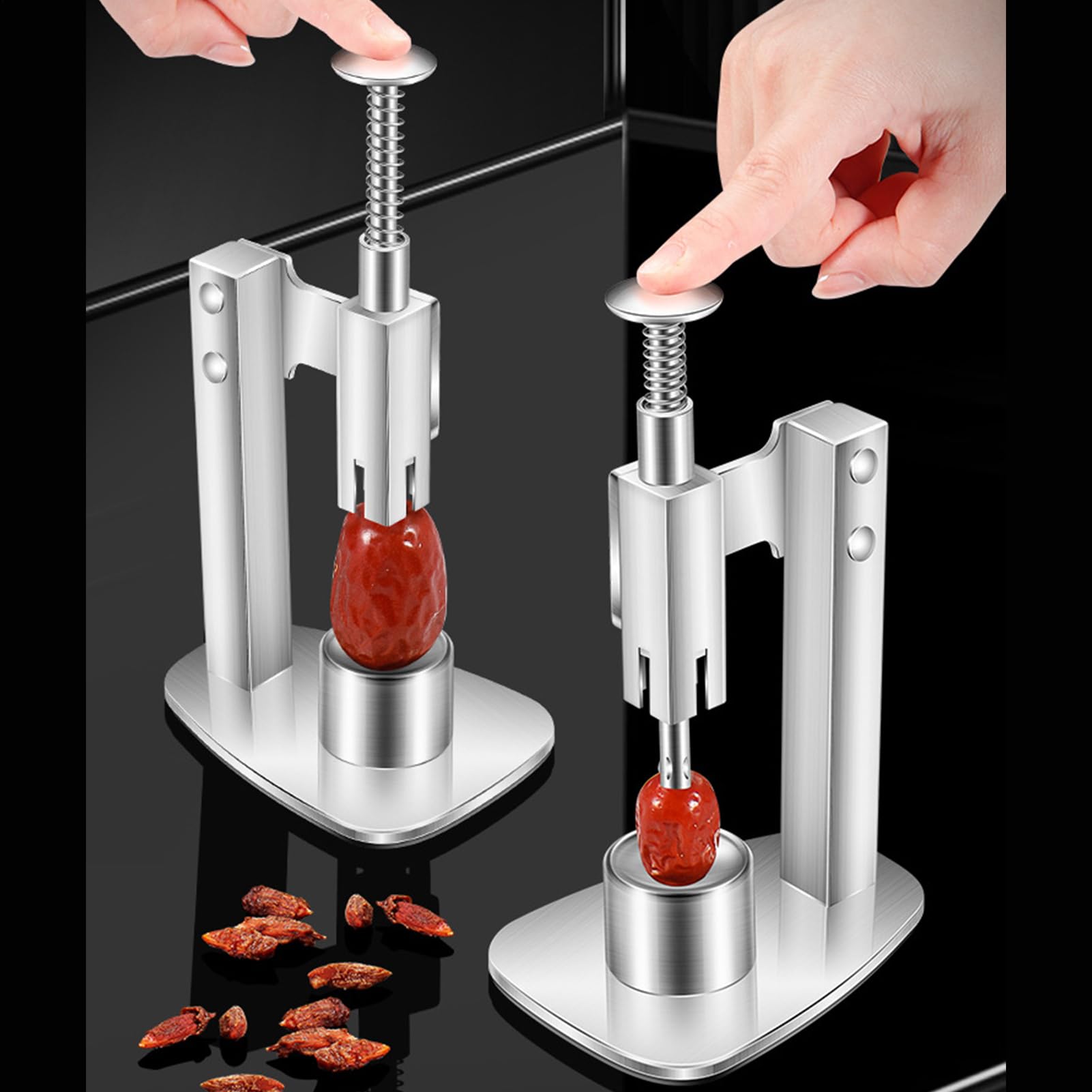 Snocciolatore Per Olive,Snocciolatore In Acciaio Inossidabile Per Ciliegie - Strumento Manuale Per Snocciolare Olive,Per Casa Cucina Cottura Marmellata Di Frutta All Aperto Campeggio Picnic