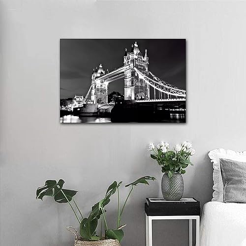 Vista 71 de 1 lienzo decorativo para pared, ferrocarril a través del bosque de pinos con niebla, decoración moderna para el hogar, sala de estar, arte de pared