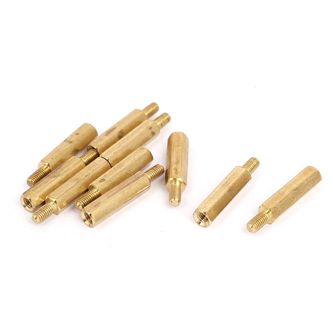 3NH® M3 Male to Female Thread Brass Standoff Hexagonal Spacer 18+6mm 10pcs-image-9