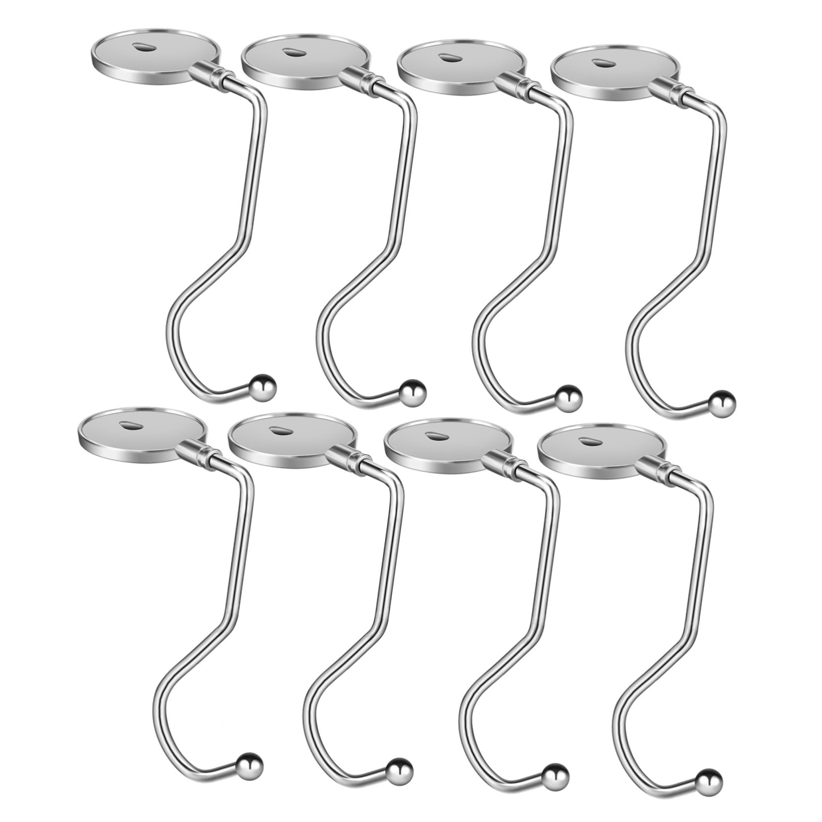 COLLBATH 8 Pack Desk Hooks Purse Hangers for Table Bag Hangers Desk Bag Hooks Office