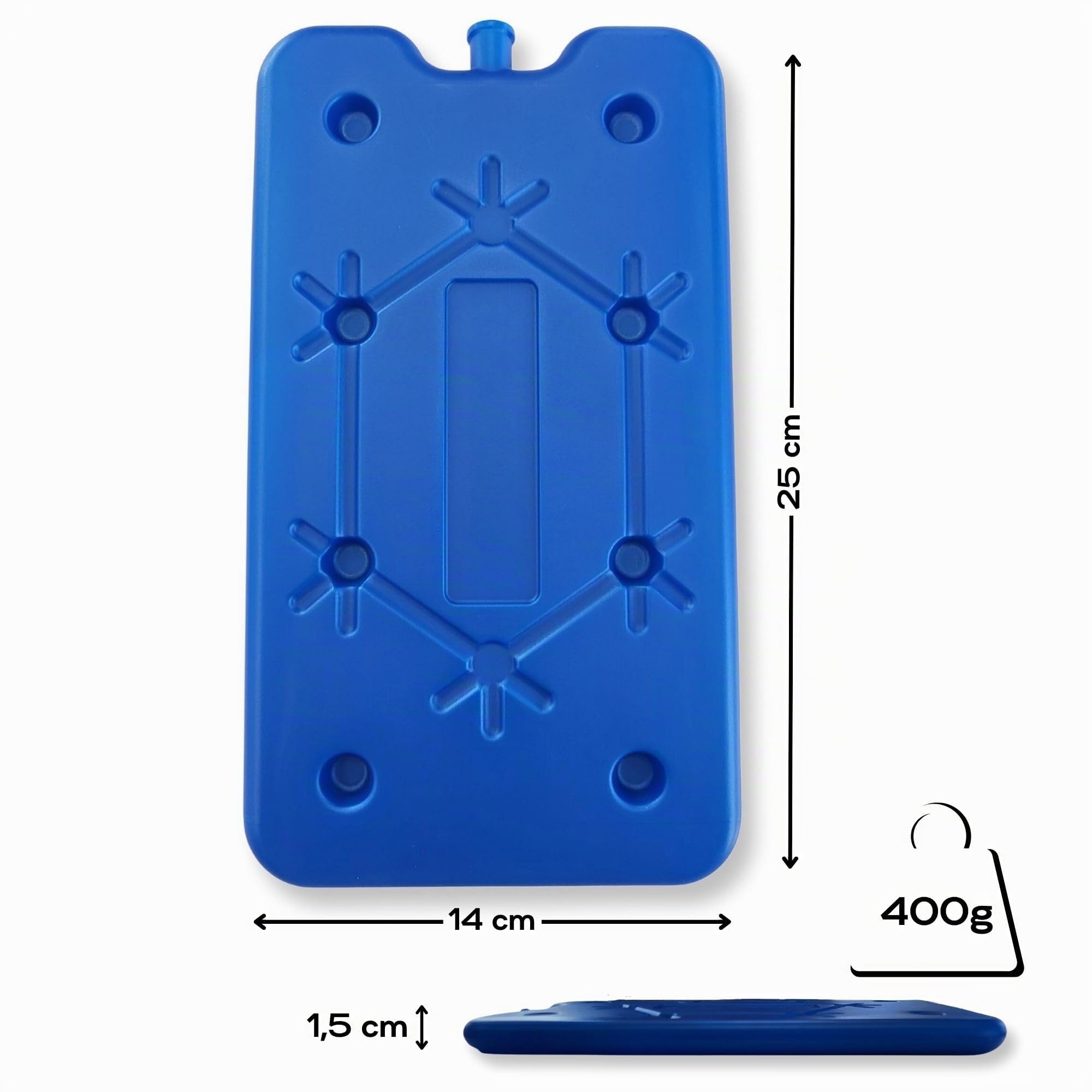 Lot De 2 Blocs Réfrigérants XXL 750 Ml ToCi – Pour Glacière, Sac Isotherme
