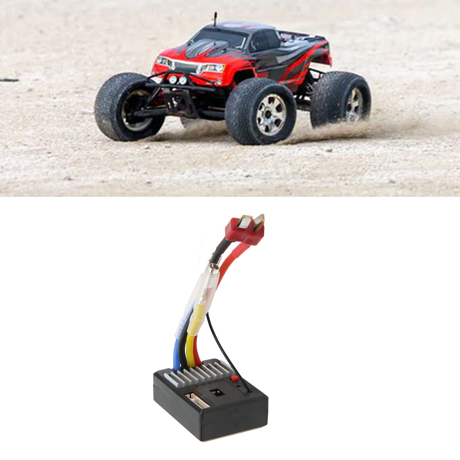Dilwe Receptor RC Placa de Circuito ESC, 1/14 28g Receptor RC Placa de Circuito ESC Modelo Accesorios de Automóvil para 144002 Control Remoto Coche Camión Juguetes y Juegos