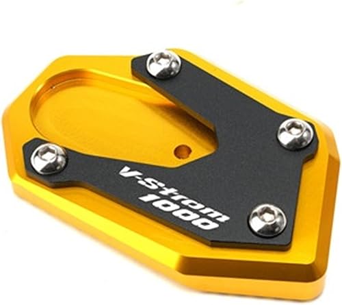 Para Suzuki V-Strom 1000 DL1000 2014-2020 V-STROM 1000XT 2019 2020 2021 Soporte de pie lateral de motocicleta Trípode extendido (Color dorado)