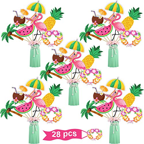 1 festone di bandierine con fenicotteri - Tropical flamingos | Funidelia