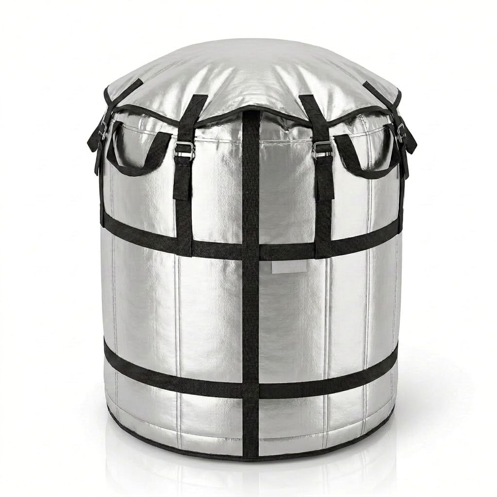 Drumstone 10 𝒀𝒆𝒂𝒓𝒔 𝑾𝒂𝒓𝒓𝒂𝒏𝒕𝒚 1000 Litre Water Tank Cover UV Resistant Waterproof Dustproof Heavy Duty Overhead Tank Cover Heat Protection Anti Algae Outdoor Silver Cover-image-27