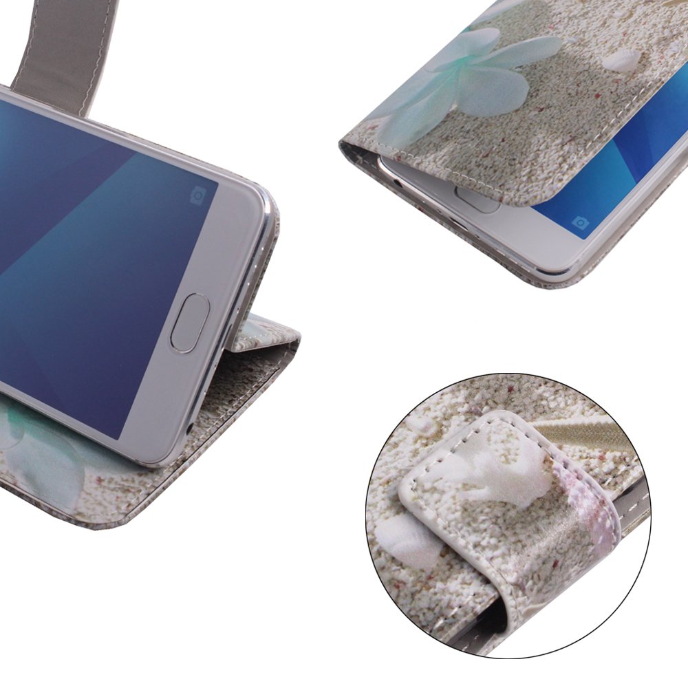TienJueShi Dea con Fuzione Stand Portafoglio in Pelle