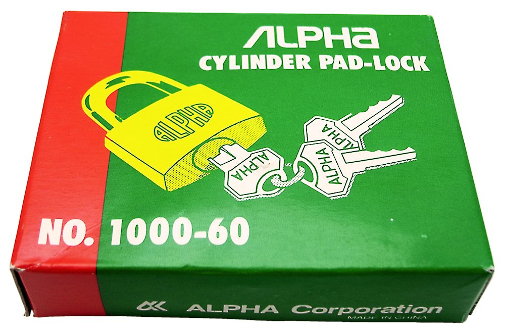 Amazon | ALPHA(アルファ) 南京錠 NO.1000-60 | 補助錠・錠前