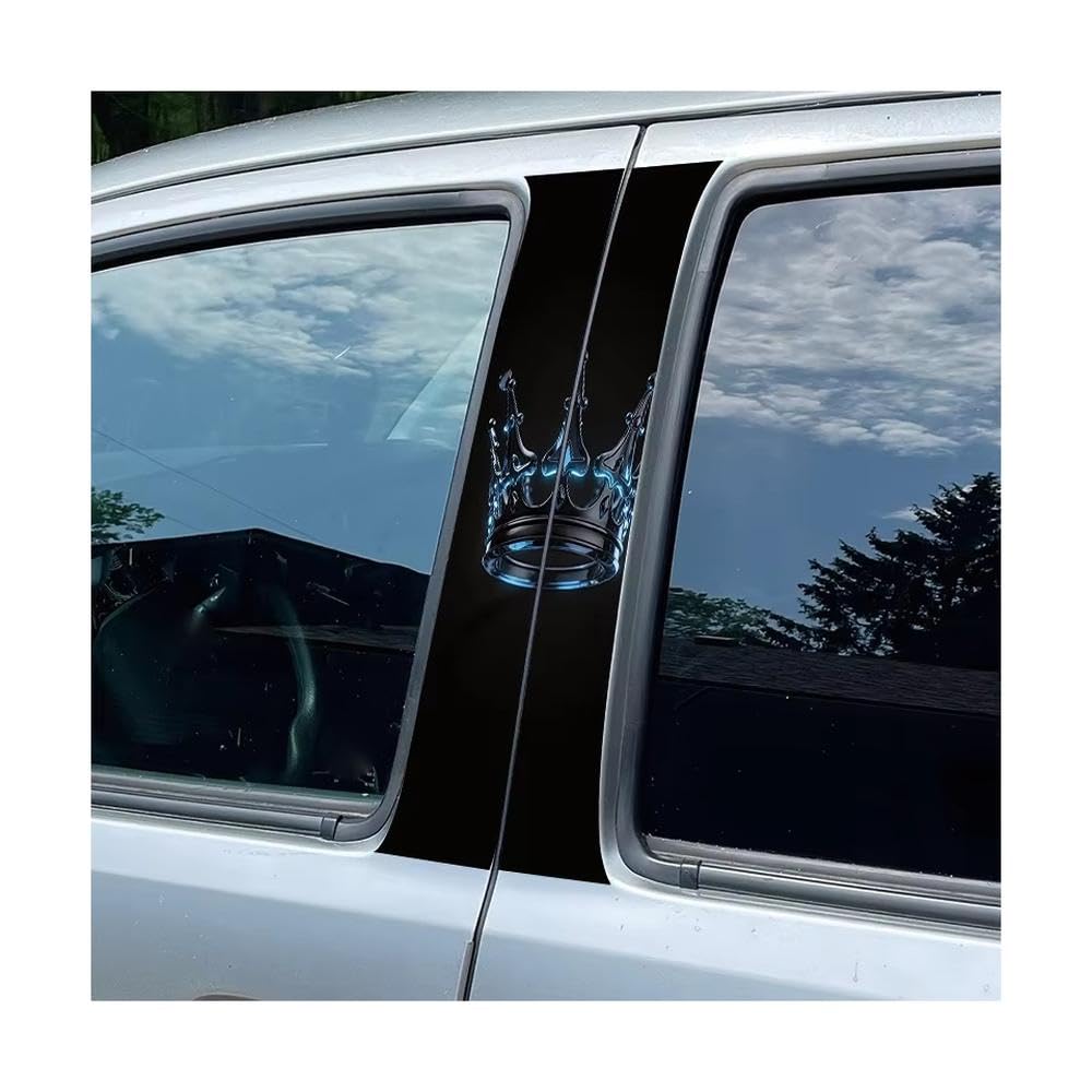 Bertdcx One Color 2 Pieces Of Automotive B-Pillar Film Crown Glossy Material Protective Auto Parts