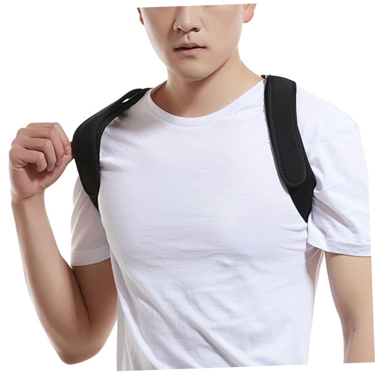 IWOWHERO 1PC Invisible Posture Belt for Adults Elastic Humpback Support Sitting Posture Belt for Men and Women Adjustable and Comfortable Design