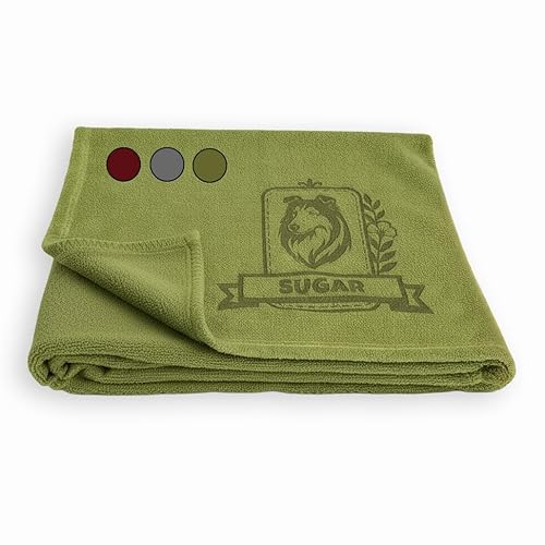 lemuria-Personalized-Dog-Blanket-with-Custom-Name-and-Breed-Engraving-Soft-Fleece-Gray-Green-Red-Multiple-Sizes-for-Couch-Bed-Crate-Car-Travel