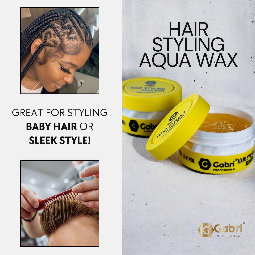 Gabri Hair Styling Wax 150ml, Hair Gel Wax, Edge Control, Maximum Control and Long Lasting, Men & Women Hair Wax (Edge Control) - Image 4