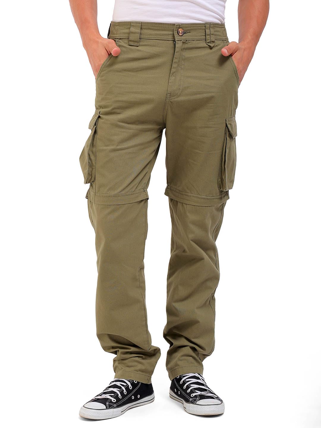 the indian garage co Men Relaxed Fit Solid Mid-Rise Cargos-picture-16