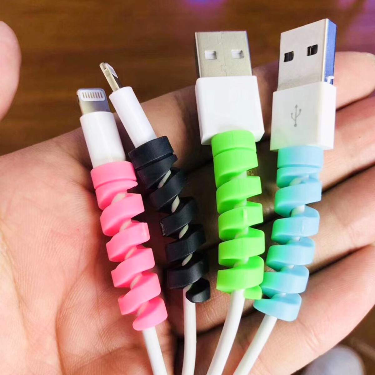 16 Pezzi di Protezione per Cavo di Ricarica per Cavo di Ricarica per Caricabatterie di Tipo C Caricabatterie per fulmini tutti i telefoni cellulari cavi di ricarica cavo per mouse cavo USB