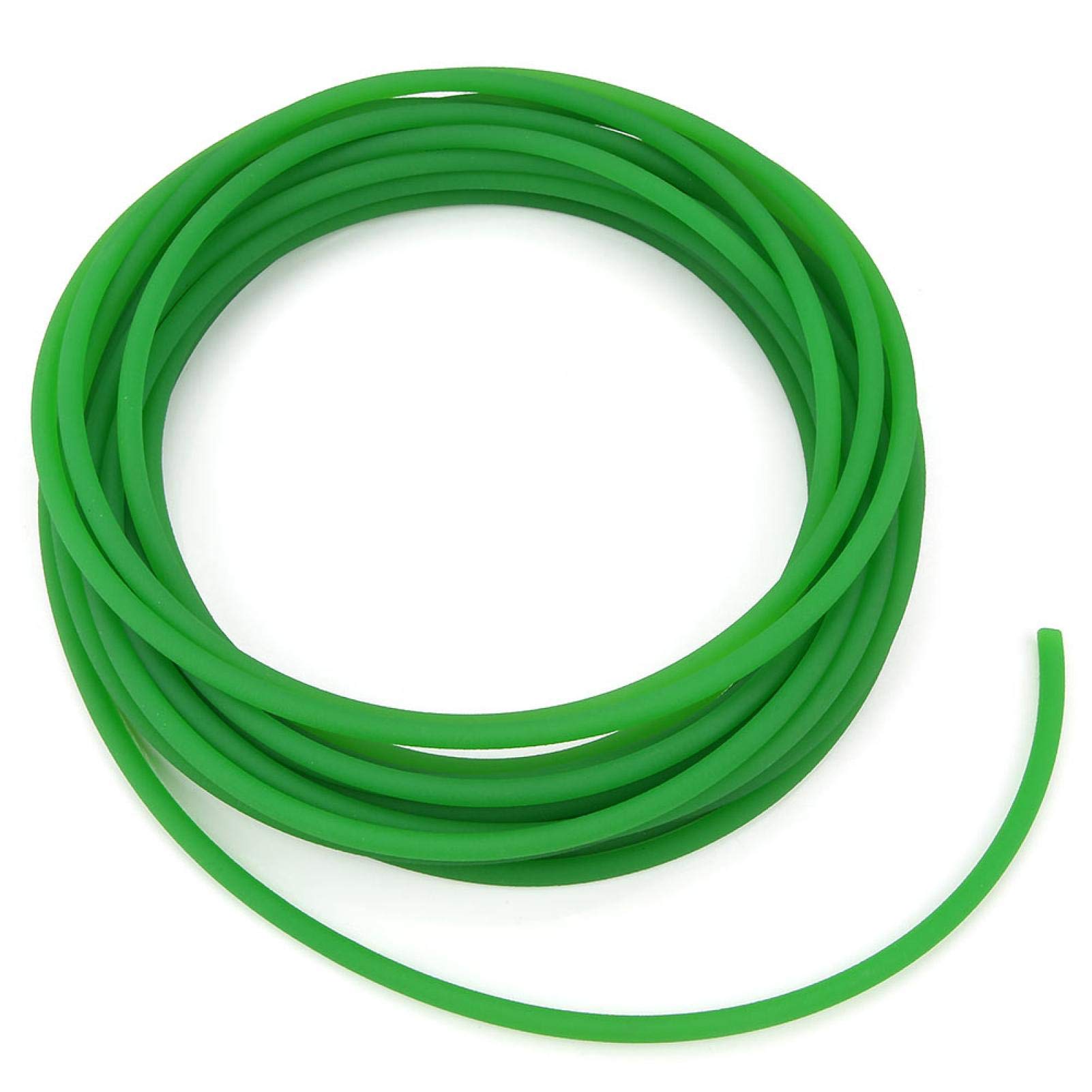 Akozon Correa de transmisión PU redonda de uretano superficie rugosa 6mm 10m