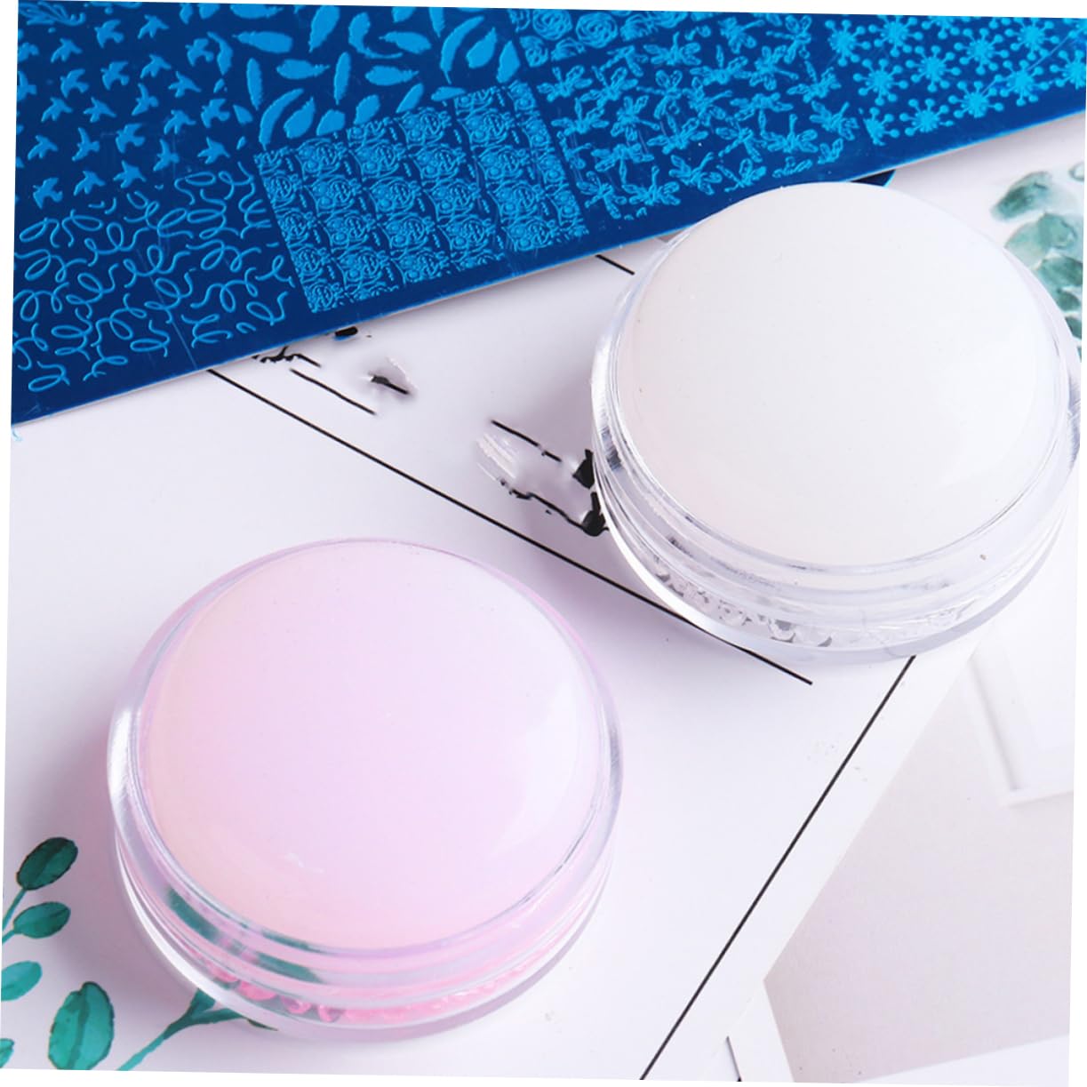 12 Pz Timbro Per Unghie Matrice Per Nail Art in Gelatina Kit Stampa Unghie Kit Di Ornamenti Stampini Per Unghie in Silicone Manicure Kit Per Unghie Gel Di Silice Ragazza Morire