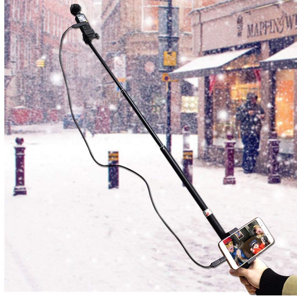 Treppiede con Piedini per Selfie, treppiede Estensibile, Supporto per Telefono, Robusto, Pieghevole in Alluminio, Leggero.