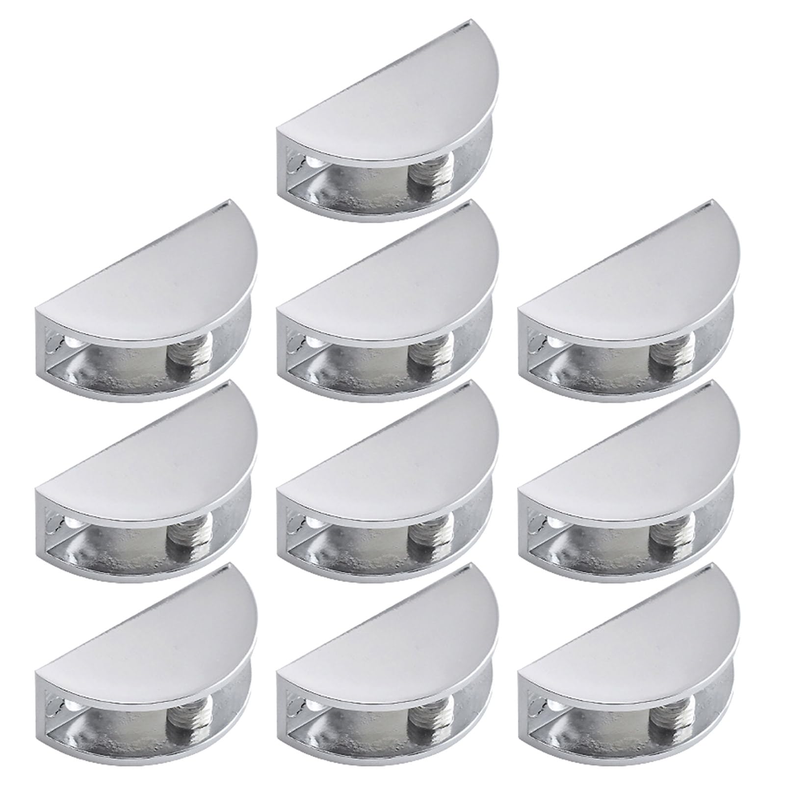 10 PCS Glass Fasteners Metal Support Display Showcase Tool Multifunctional Use in Home or Trade Show Rustproof Clips