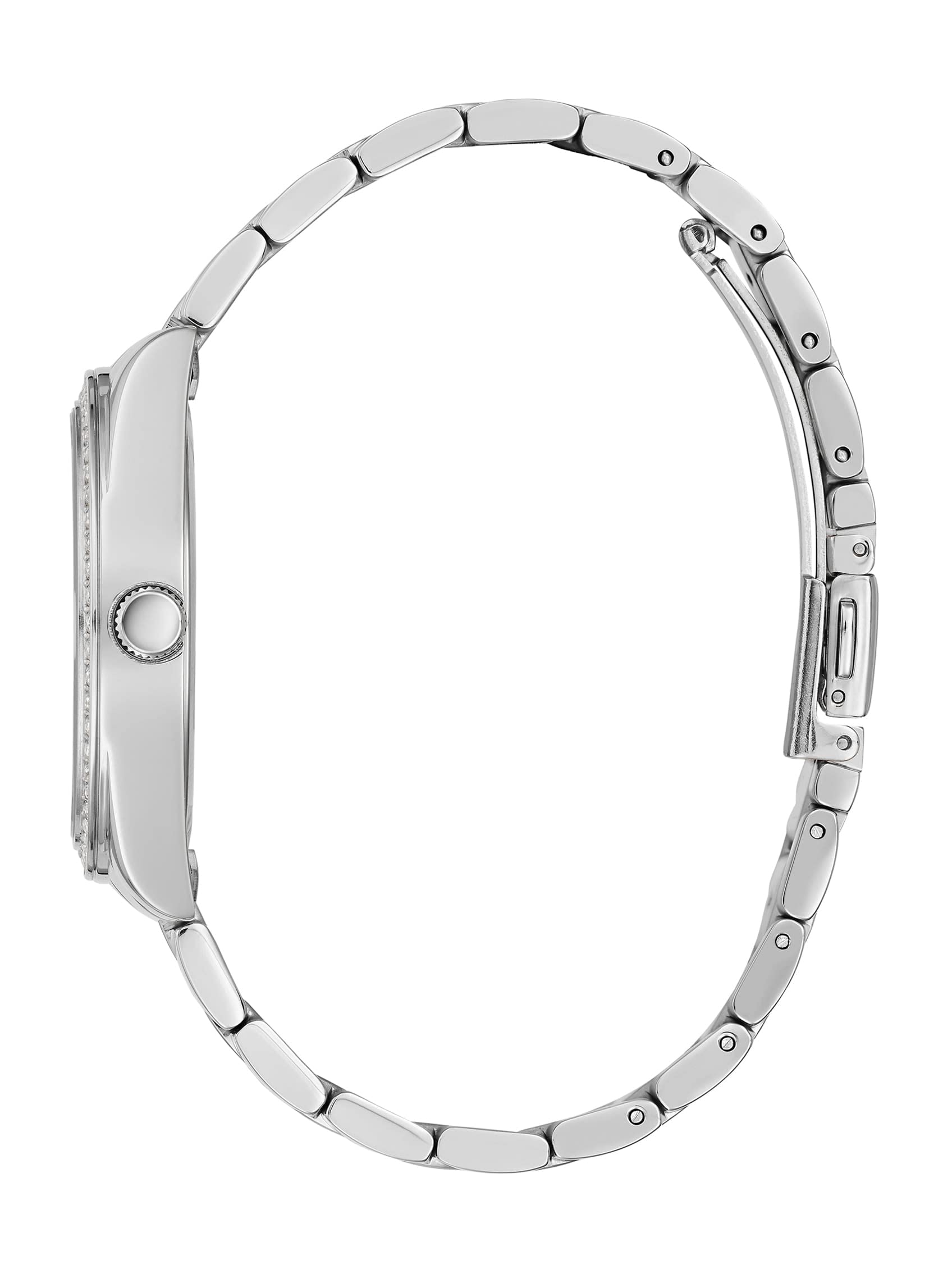 GUESS Reloj de Pulsera con Borde de Moneda