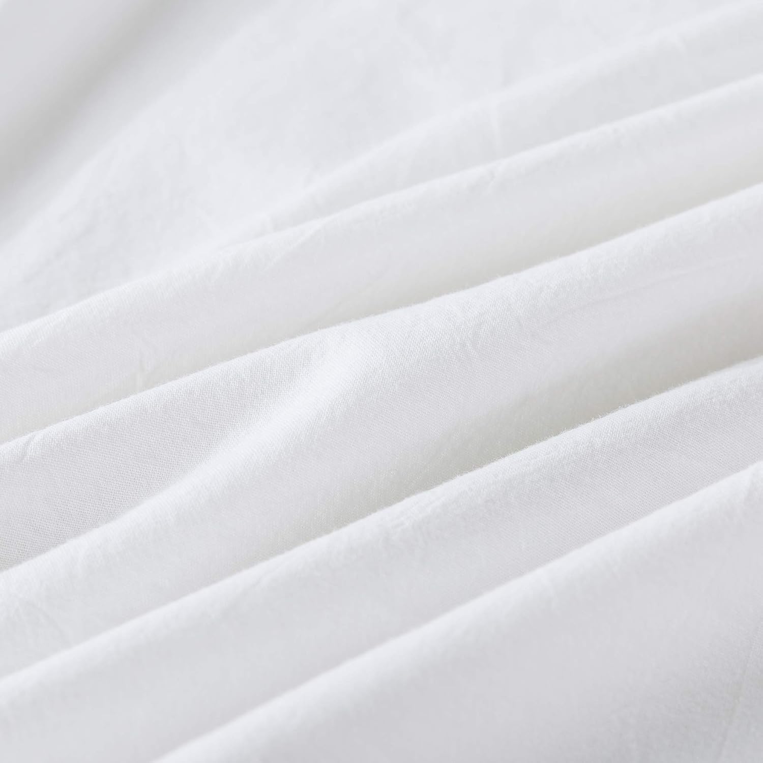 Helthep Luxury Boho King Size White Lace Bedding Collection Ruffled Vintage 3pc Duvet Cover Set 100% Wahed Cotton Exquisite Princess Grils Bedding Sets