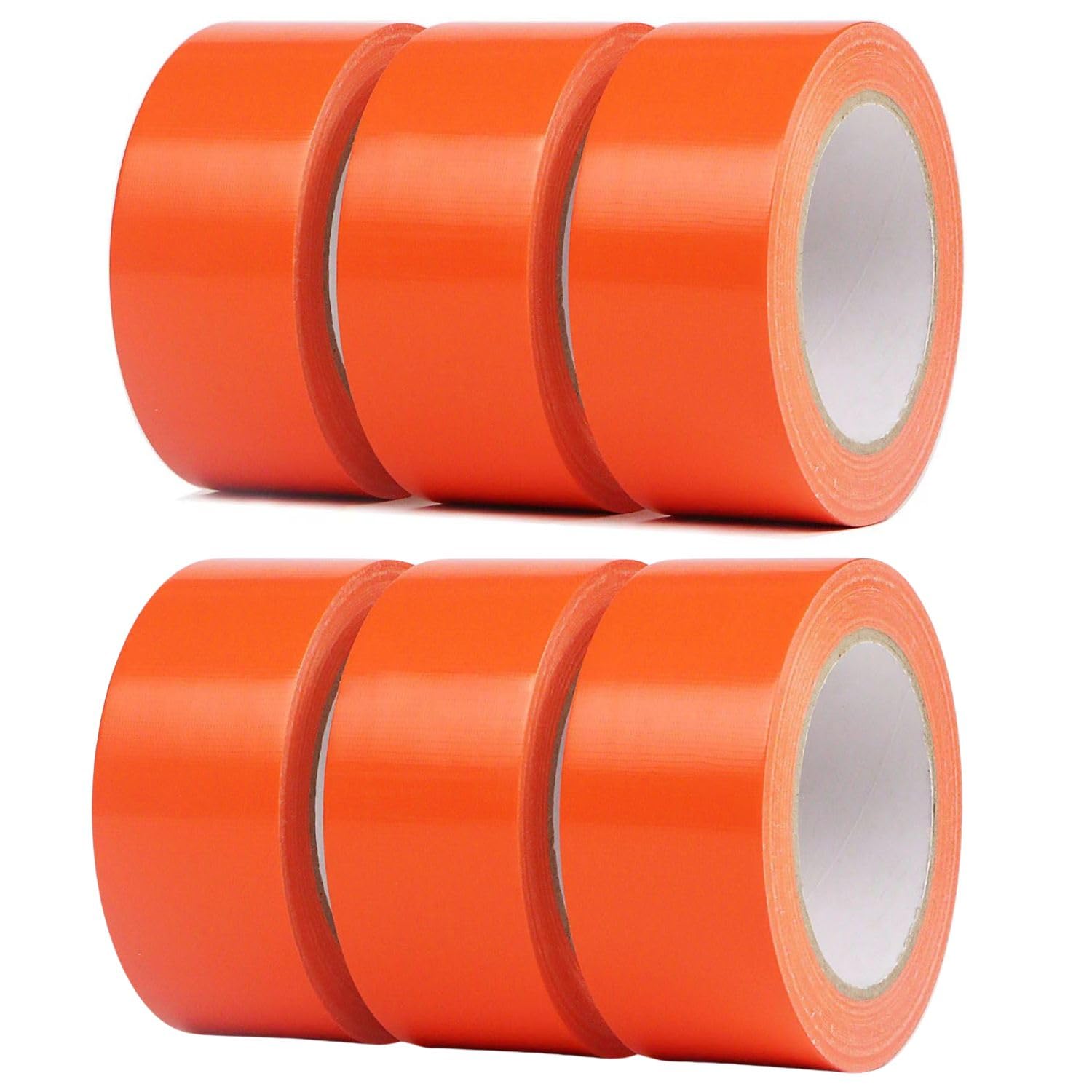 Scotchs Orange de Chantier (PVC) | 6 Rouleaux Ruban Adhésif (0,50 cm X 33 m) | Travaux et Chantiers | Toutes Surfaces | Bricolage - Etanchéité - Isolement - Protection | Ultra résistant 140 µ