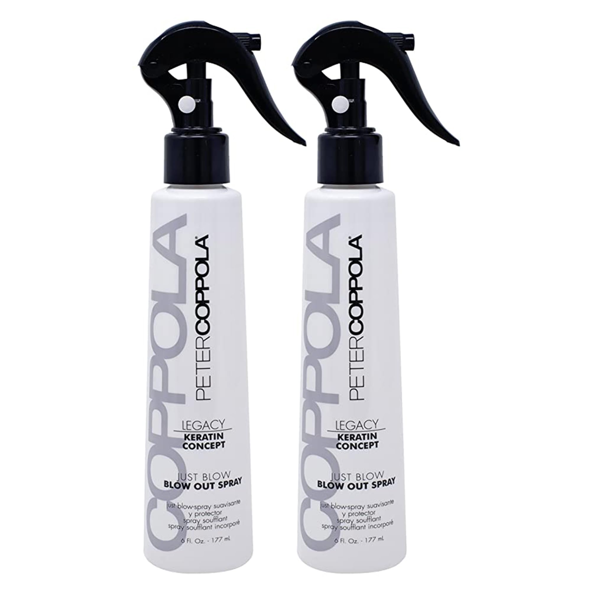 PETER COPPOLAJust Blow - Blow Dry Spray with Heat Protectant - Smoothes and Straightens All Hair Types, Conditions, and Adds Shine (6 oz, 2 Pack)