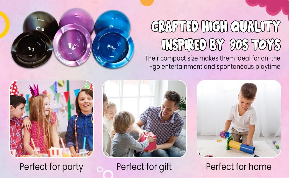 Miniatura 4 de Paquete de juguetes de goma coloridos de mármol, 1.75 pulgadas, medias bolas emergentes con diseños de teñido anudado de mármol. Juguetes retro de