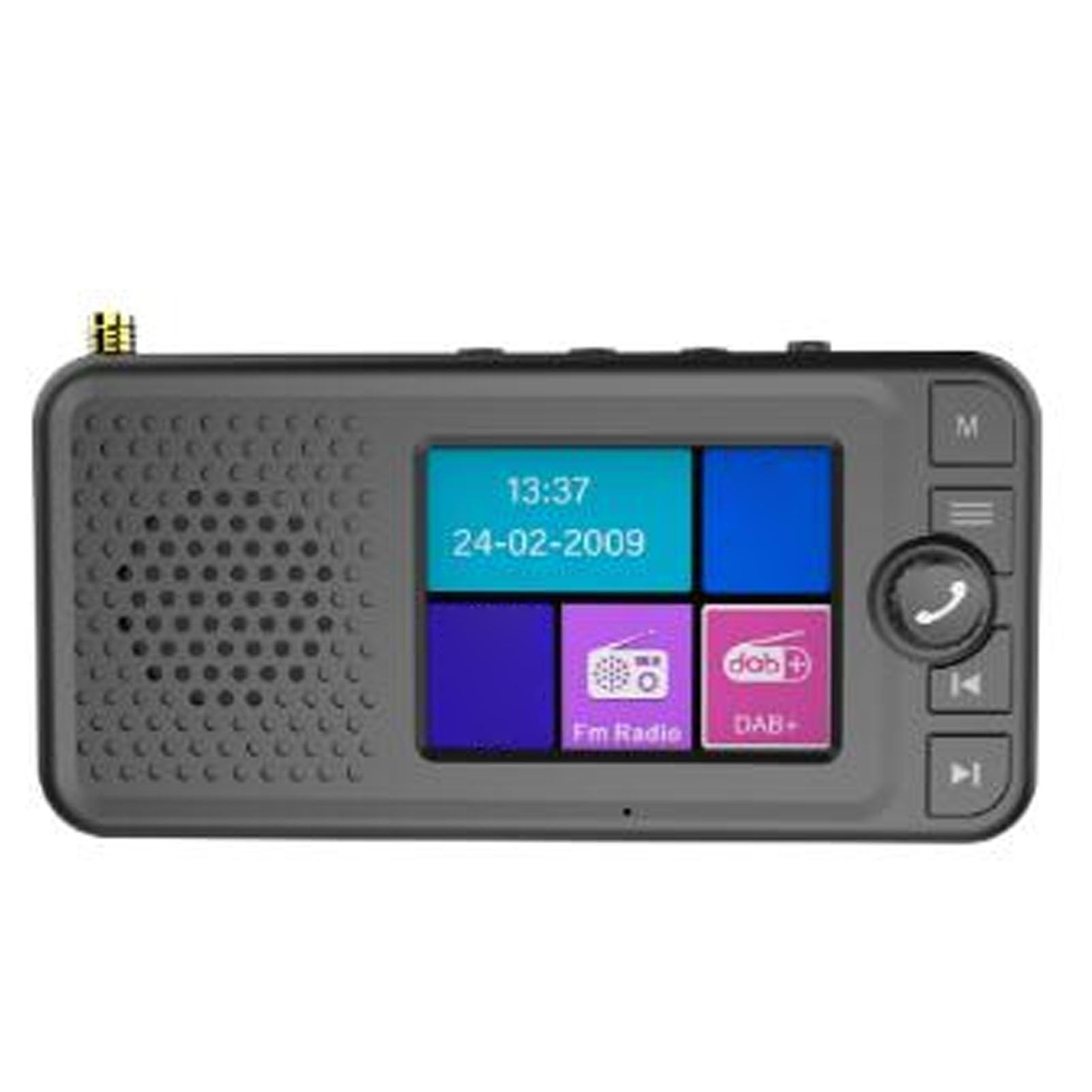 Bewinner Transmisor FM de Radio Digital Dab para Coche, Receptor Adaptador Dab con Pantalla LCD TFT de 2,4 Pulgadas, Bluetooth 5.0, Batería de 1500 MAh para Audio del Vehículo