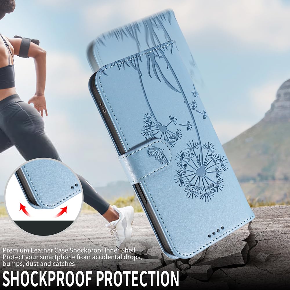 GOKEN Cover per Oppo Find X6, Custodia Folio in Pelle Flip Wallet Libro