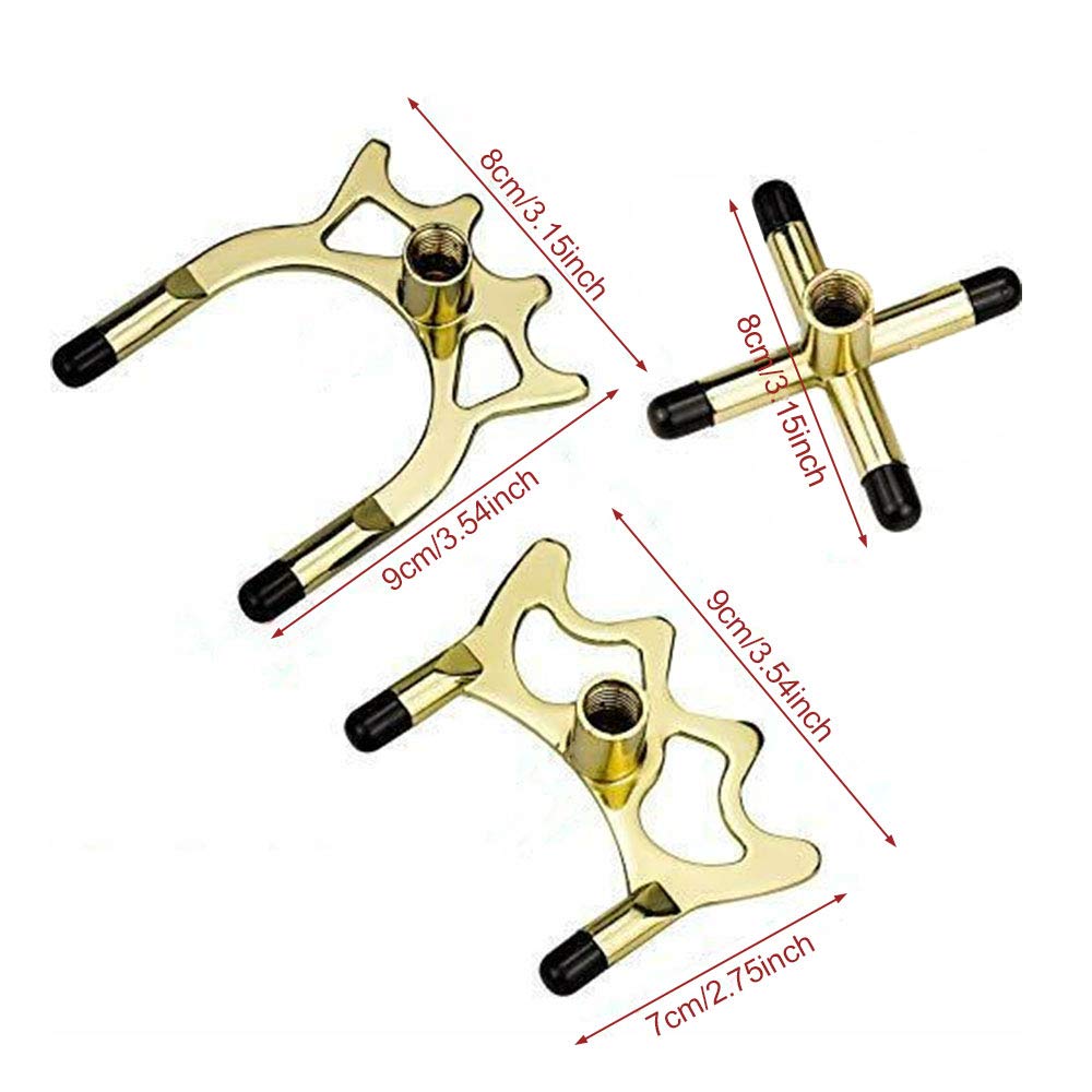 MOVKZACV 3 Pz/Set Spider Holder Rests Metallo Snooker Croce Resto Testa Croce Stecca Ponte Testa Piscina Biliardo Stecca Accessori Set