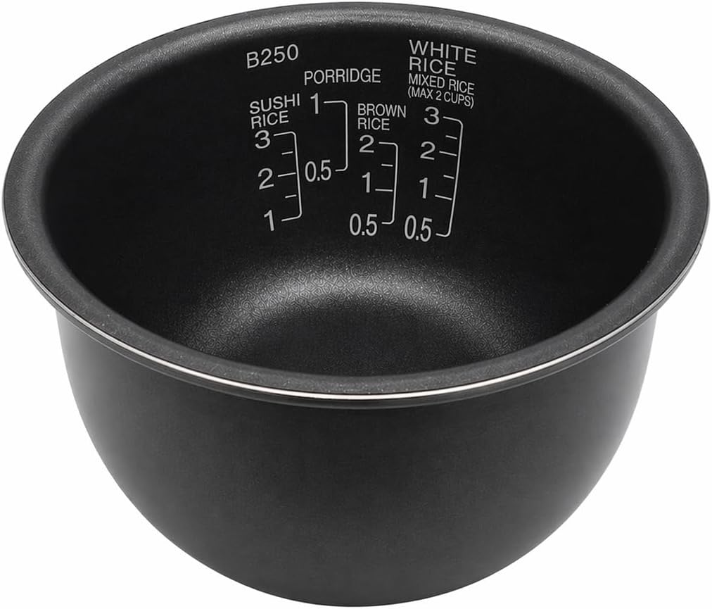 Univen Nonstick Rice Pan Bowl Only Compatible with Zojirushi 3-Cup Rice Cooker NS-LAC05 8-NSL-P220 6-7/8" Diameter VERY IMPORTANT: ONLY FITS ZOJIRUSHI MODEL NS-LAC05 WITH PAN MARKED B250
