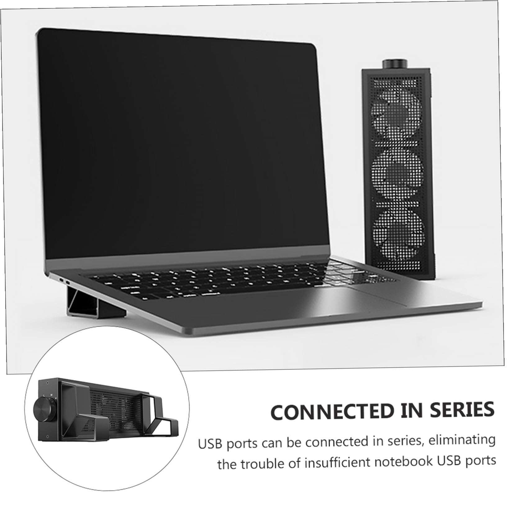 Support de Refroidissement pour RGB à 3 Vitesses Ordinateur Portable