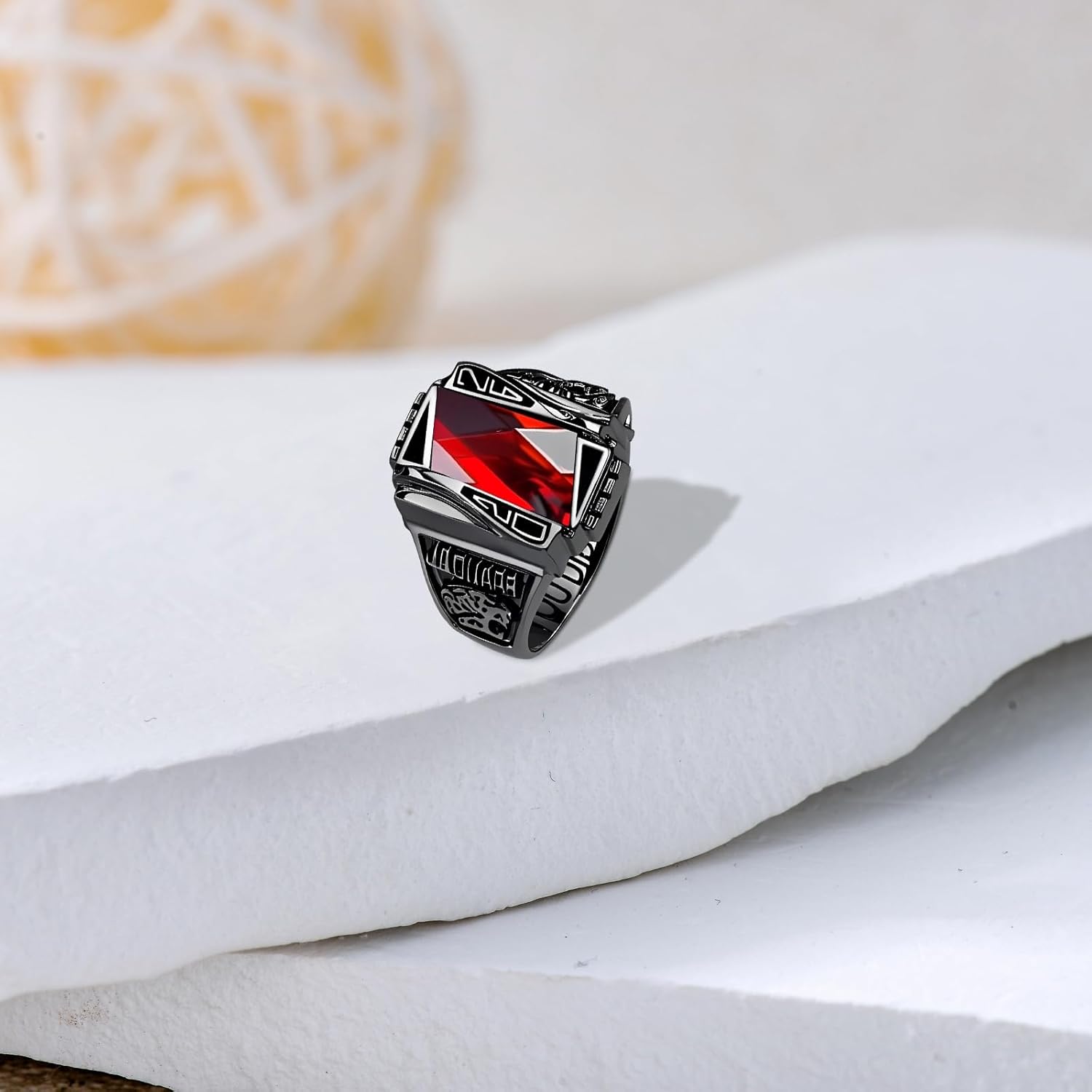 Custom Class Rings for Men 925 Sterling Silver /10k/14k/18k High School College Ring Graduation Ring Graduation Gifts for Men