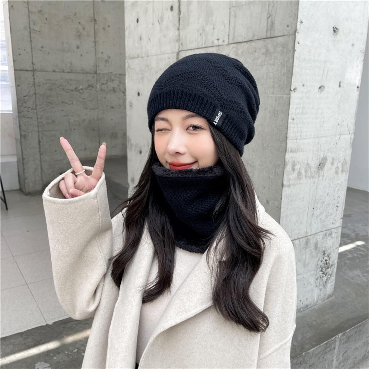 [MangjiaoBH] ニット帽 レディース 厚手 柔らかい 耳保護 暖かい 冬 防寒対策 帽子 ニットキャップ 防寒 防風 保暖