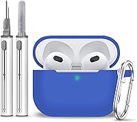 Vista 485 de Funda para AirPods Pro con kit de limpieza, funda de silicona suave para Apple AirPod Pro de 1ª/2ª generación, accesorios de funda AirPods Pro/Pro 2