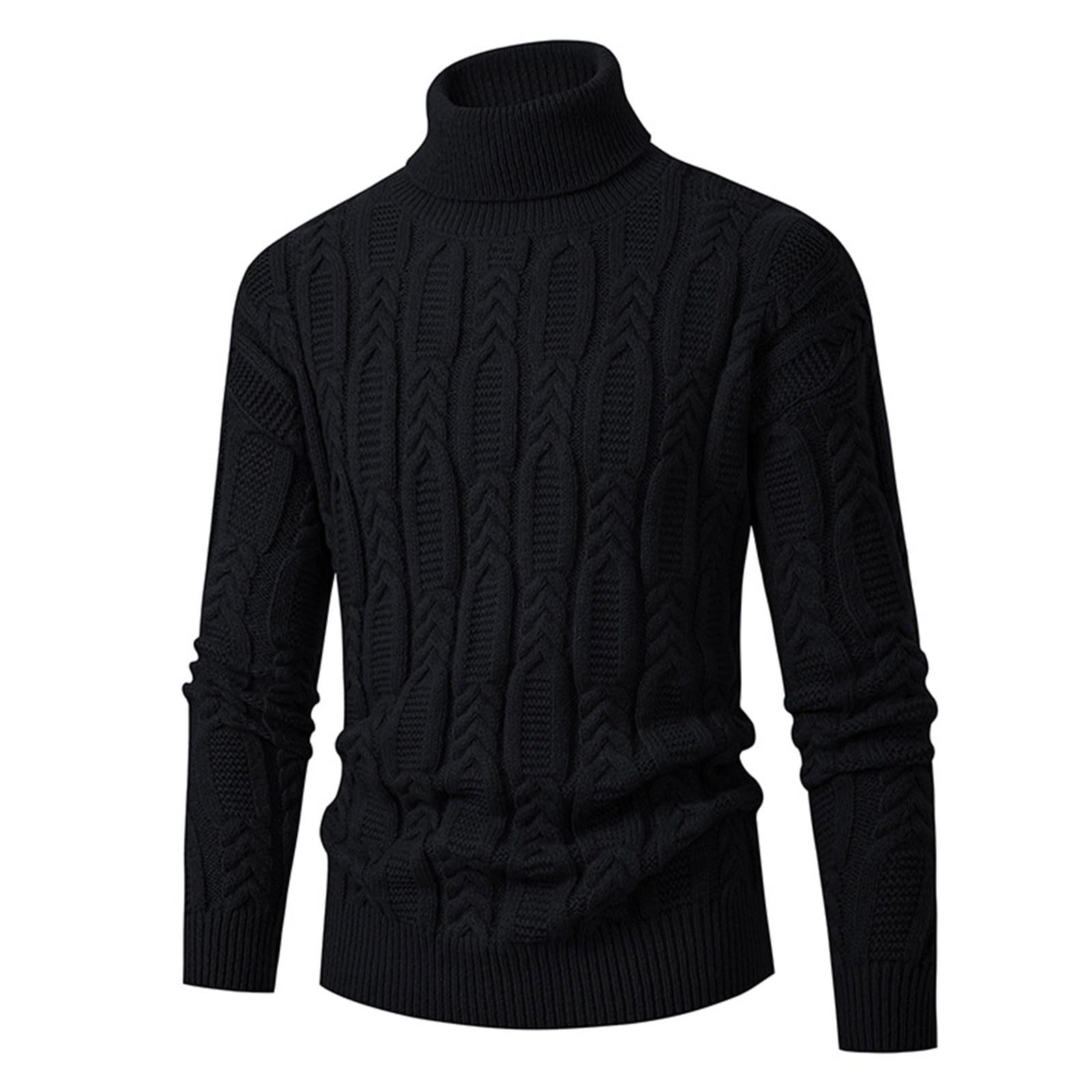 Homme léger T-Shirt Thermique - Maillot De Corps Thermique Hiver Homme Polaire Tee Shirt Pull à Col Roulé/Sweat Automne-Hiver Manches Longues Sweat Homme Chaud Hauts d'hiver pour Hommes