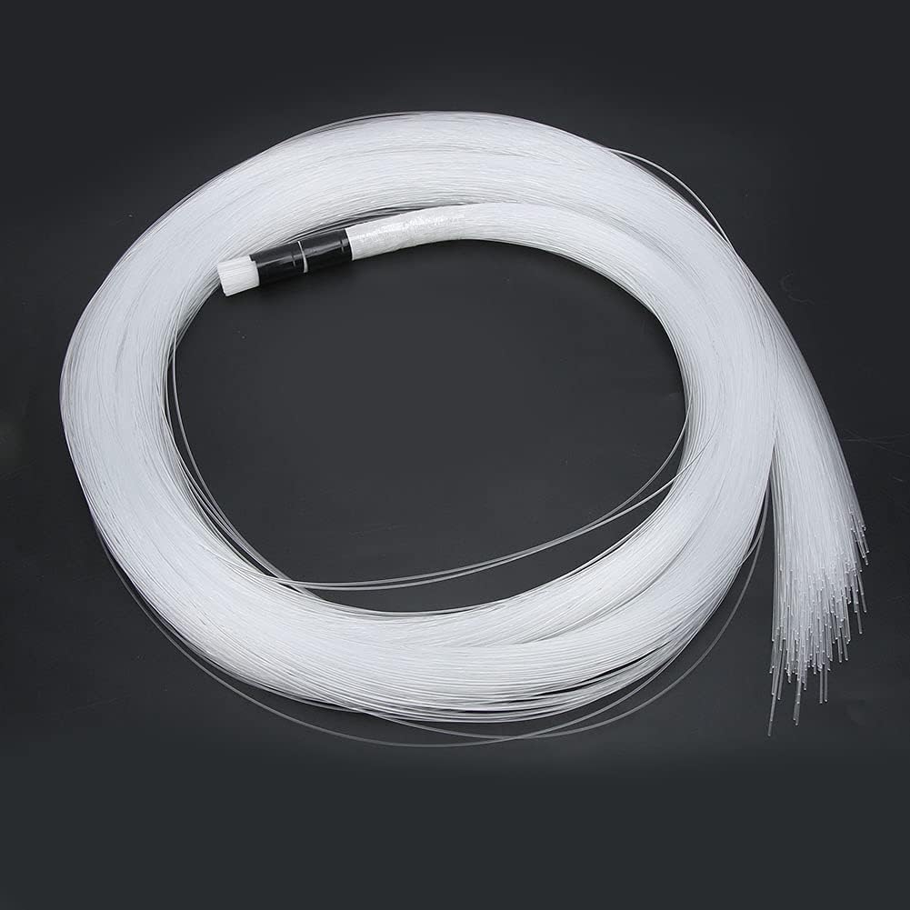 12V PMMA Fiber Optic Cable for Star Sky Ceiling Light Car Indoor Outdoor Decor, Excellent Heat Resistance,Waterproof, Ideal for Christmas, Festival(300pcs*0.75 * 3Meters)