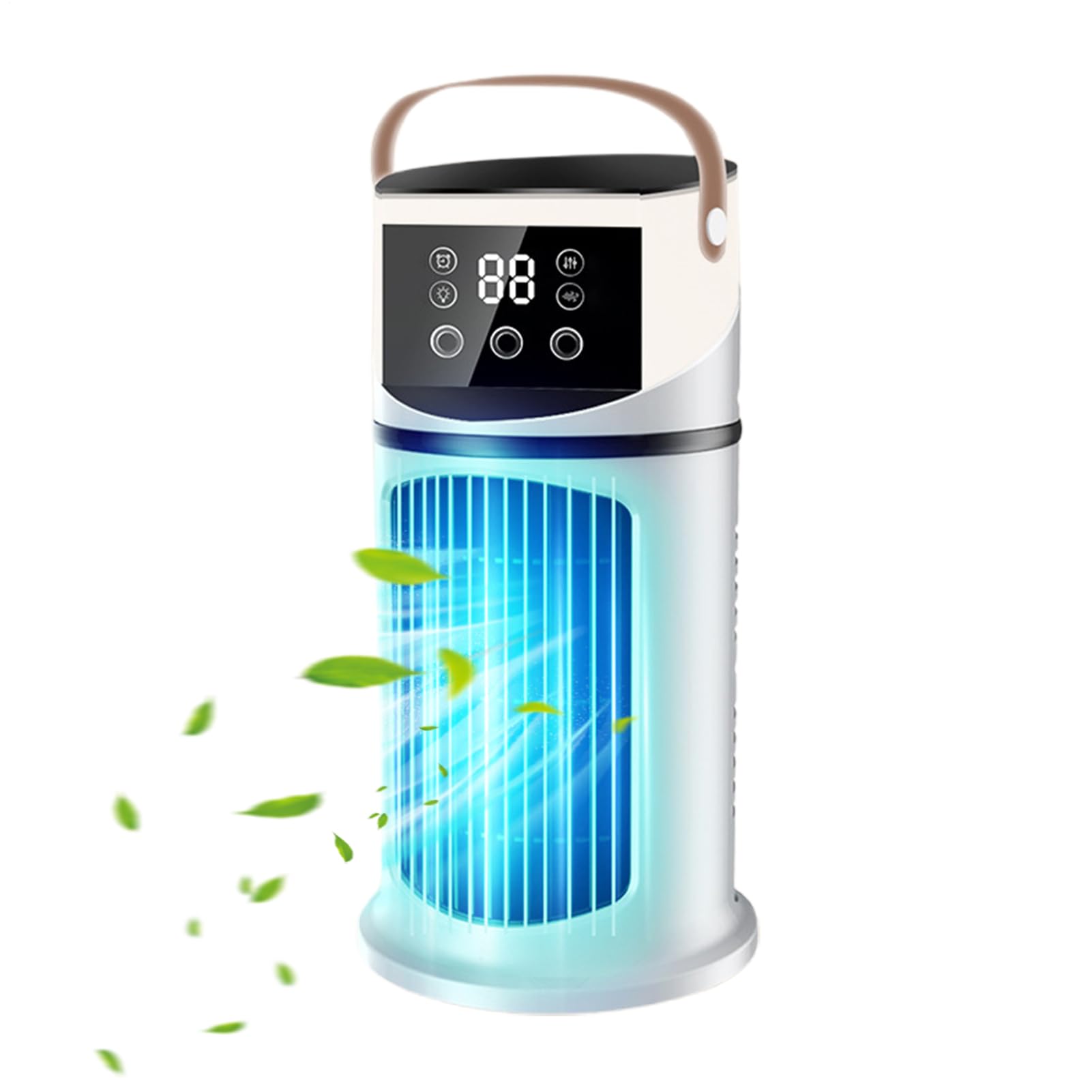Portable Air Conditioner, With Remote, Quiet With 9 Speeds, Fast Cooling Windowless Air Conditioner, Evaporative Personal Air Cooler Fan, With Light For Living Room, Bedroom image 5