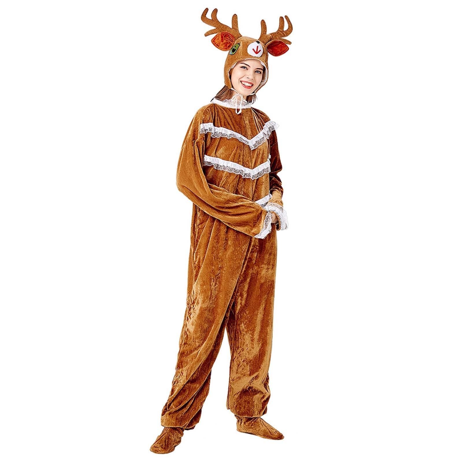 Generico Costume Natale Donna Renna