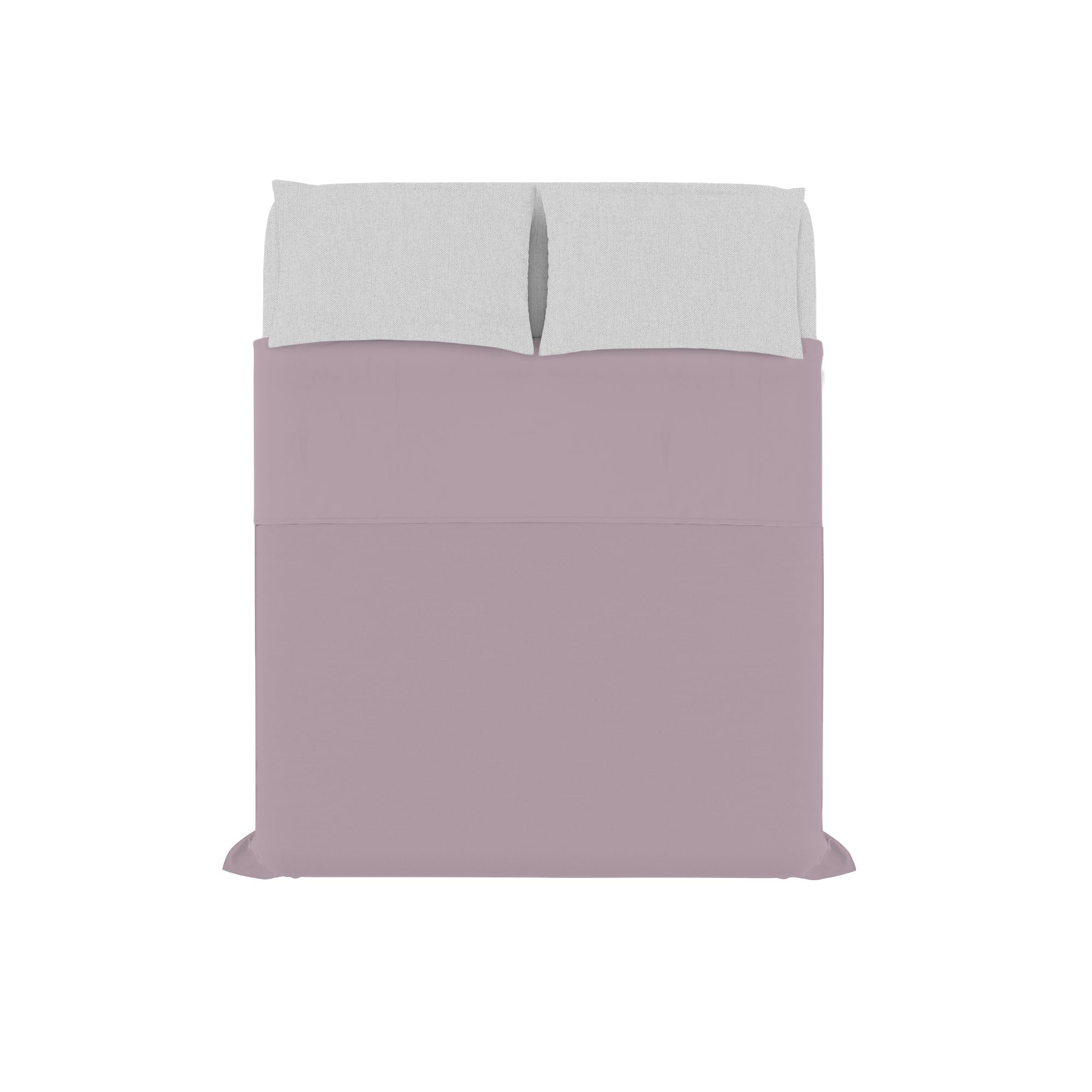 Trend Chic Bed Set, 100% Cotton, Made in Italy, Double, Antique Pink, Old Pink, Queen-size bed - Image 2