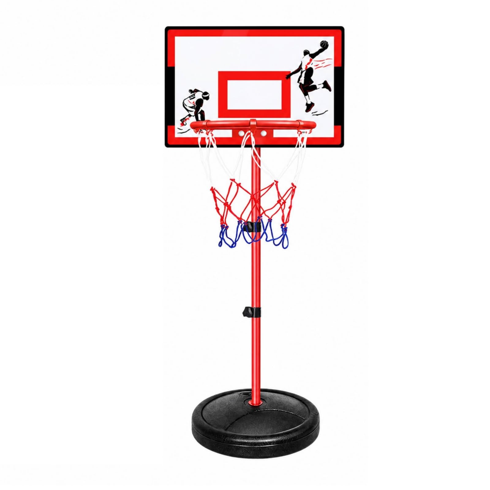Basketballkorb mit gewichtetem Sockel stabil freistehend Basketballkorb Basketballanlage für Familien, Training, G