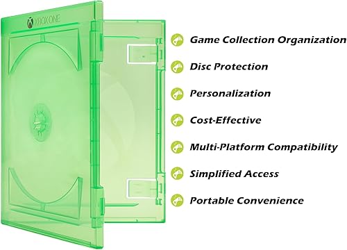 Miniatura 3 de Logecho Estuche de disco para Xbox One, estuche de repuesto para juegos de 2 unidades, estuche de juego de discos vacíos para Xbox