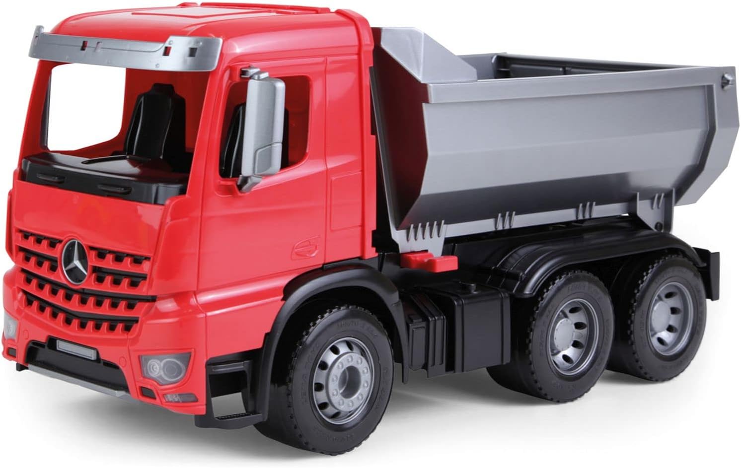 04610 Worxx Dump Truck Mercedes Benz Arocs, Approx. 45 cm, Construction Site Toy Vehicle for Children from 3 Years, Robust Dump Truck with Lockable Dump Tray and Movable Tailgate