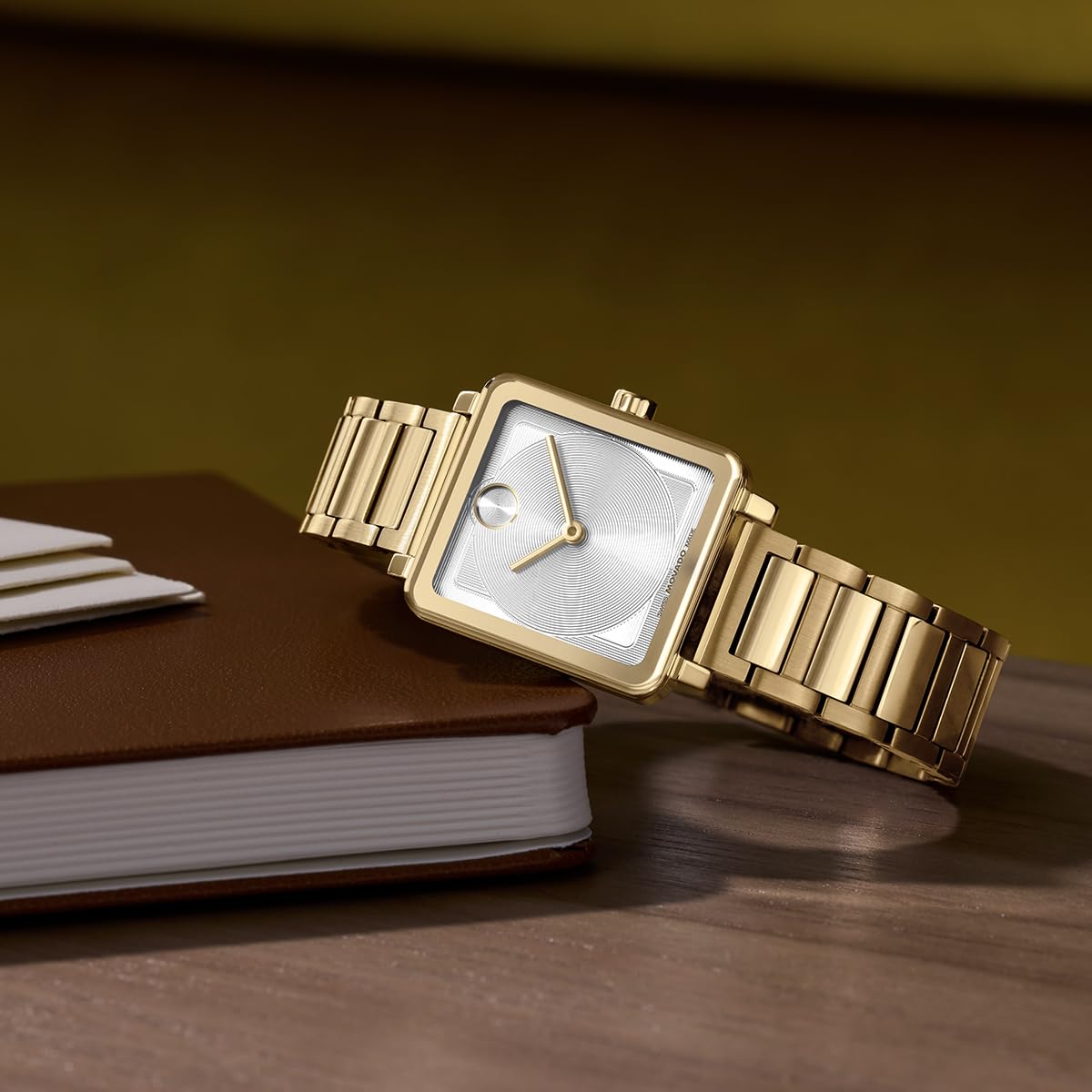 Movado Bold Evolution Tank Women's Watch - Swiss Quartz 2H Movement, Rectangle Case - 3 ATM Water Resistance - Luxury Fashion Timepiece for Her - 26mm