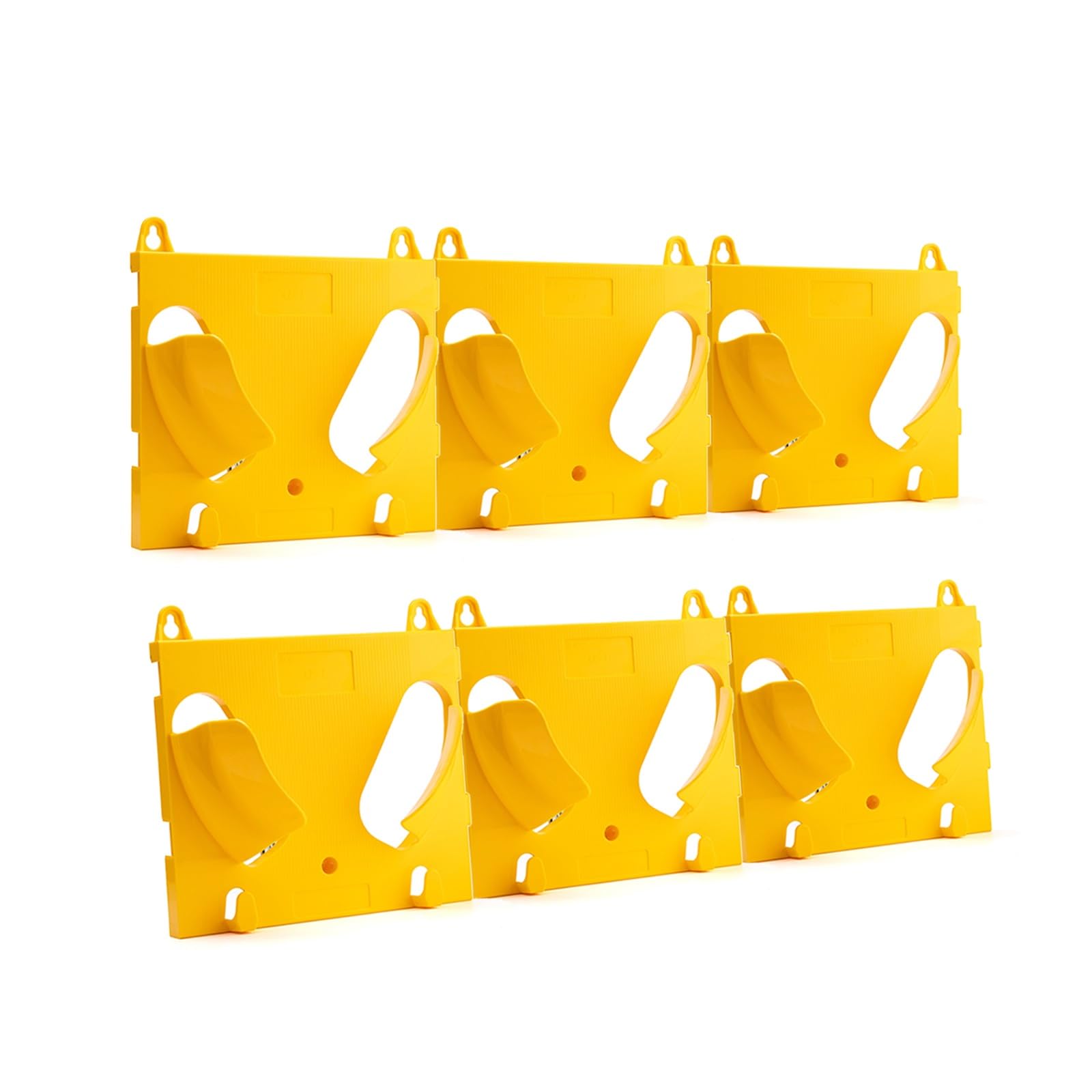 Support de Rangement pour Chapeaux, Lot de 6 organiseurs muraux pour Casques de Chantier - Support de Rangement léger pour Casques, Bureau, Atelier, Garage, Chantier - Support de Rangement d