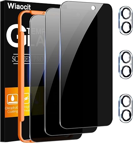 Miniatura 15 de Wiaocit Paquete de 3 protectores de lente de cámara de vidrio templado para iPhone Air, dureza 9H, antiarañazos, compatible con fundas