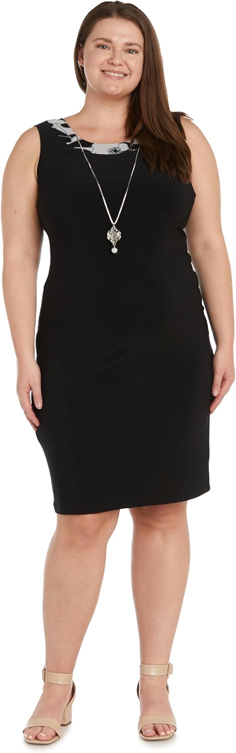 R&M Richards Womens 2PC Printed Two Piece Dress