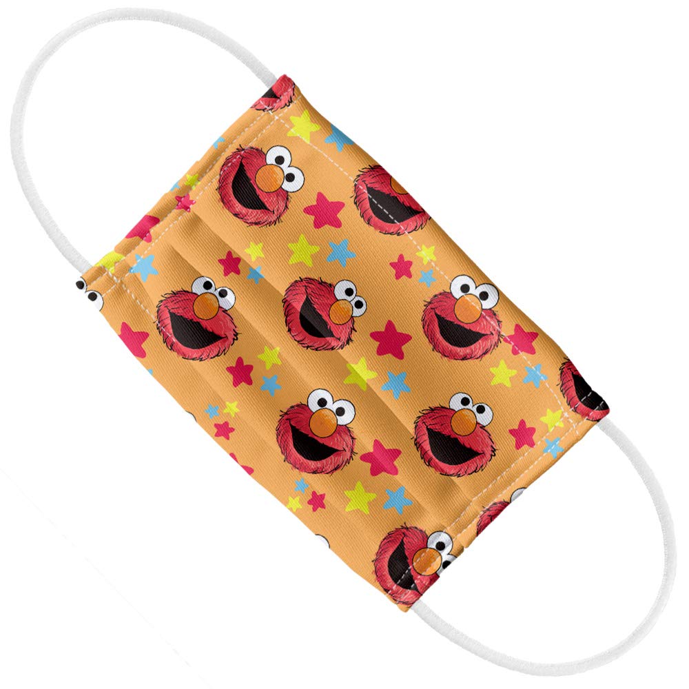 Popfunk Sesame Street Kids Elmo Pattern 1-Ply Reusable Face Mask Covering - 1 Count (Pack of 1)
