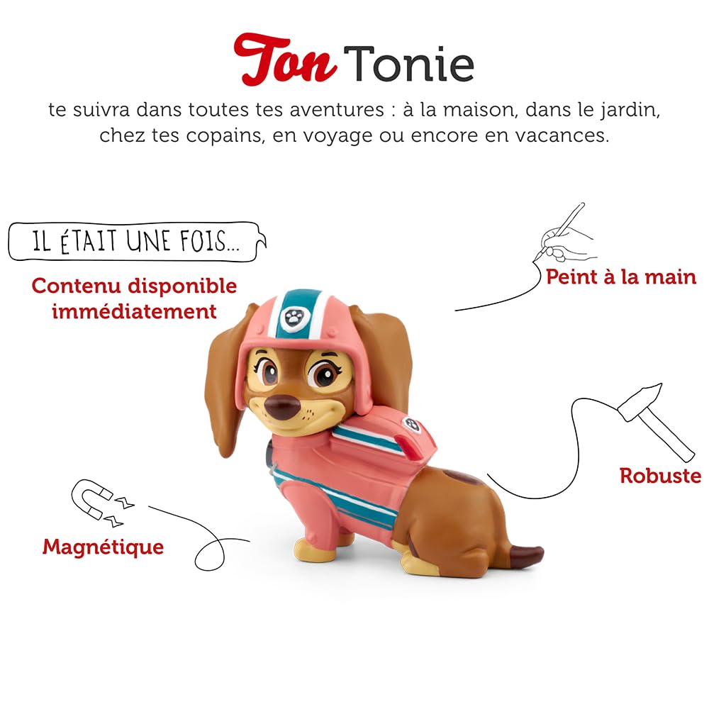 tonies Paw Patrol Liberty Audio Character Livres audio pour enfants à utiliser avec Toniebox, à partir de 3 ans